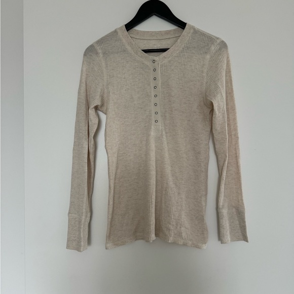 Aerie Grey & Cream Henley Bundle of 2 - Picture 6 of 6